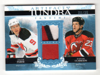 CARTE DE HOCKEY Tandems Patches #TTPC David Clarkson/Zach Parise