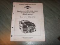 Repair Manual to MS-99329, 272147 Briggs & Stratton