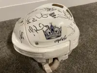 Los Angeles Kings team signed game used Helmet