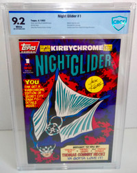 Night Glider 1 CBCS 9.2 Topps 1993 Jack Kirby Incls NM+ KirbyChr