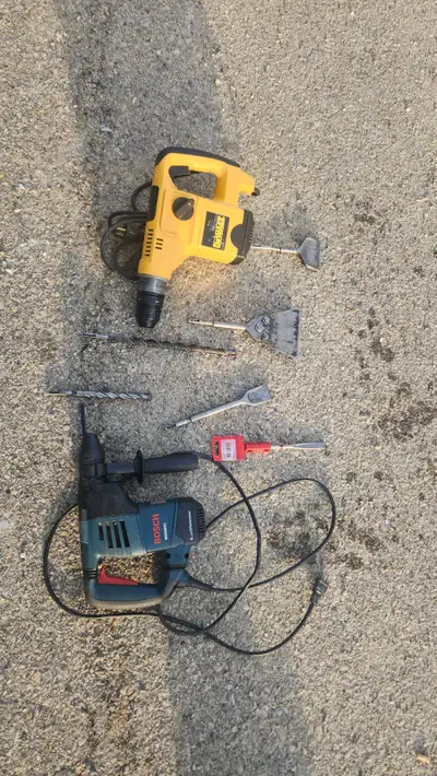 dewalt hammer drill sds-spline also bosch 275 each both 500$$, View more