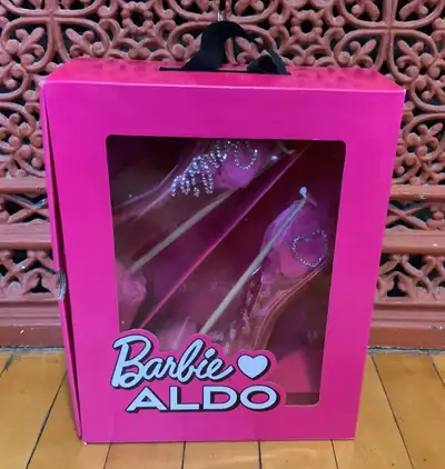 Aldo Pink Barbie Transparent Heels, View more