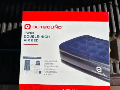 Outbound Twin Double-High Inflatable Air Mattress with Built-In, View more