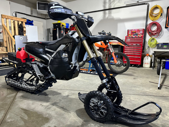 2018 Yamaha YZ450F Timbersled Snowbike - 30 Hrs in Dirt Bikes & Motocross in St. Albert - Image 2