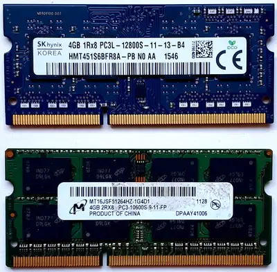 Laptop Memory ddr3  2x4gb and 2x2gb, View more