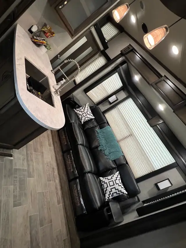 2018 voltage toy hauler M3805 in Travel Trailers & Campers in Fort St. John - Image 8