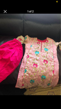 Indian Pakistani Eid dress for 6 to 7 year old girl