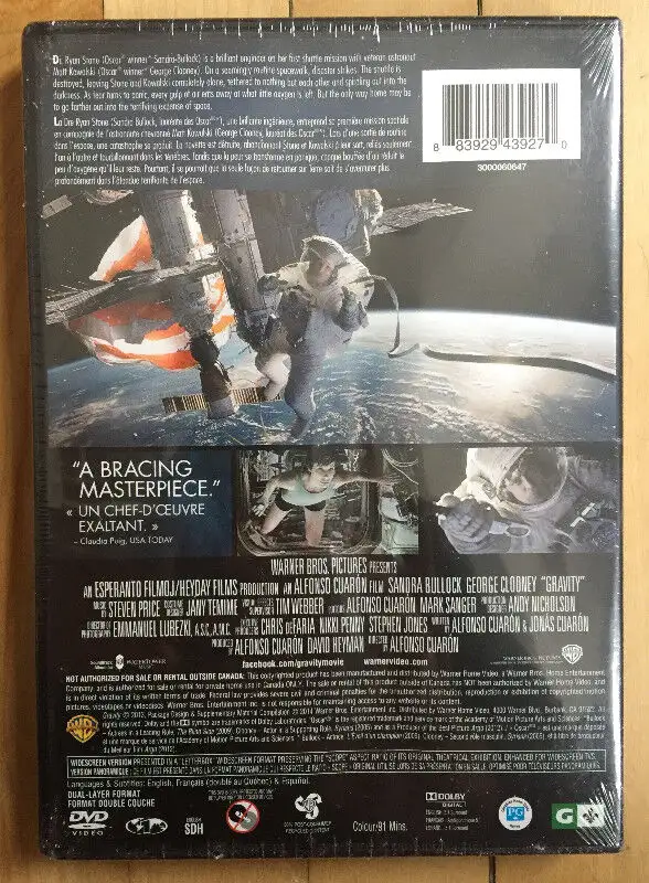 DVD neuf Gravité (Gravity) in CDs, DVDs & Blu-ray in City of Montréal - Image 3