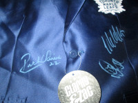 Toronto Maple Leaf Suit Signed by Clark Gilmour & Vaive