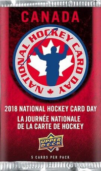 NATIONAL HOCKEY CARD DAY ... CANADA ... 2018 ... PACK … 5 cards
