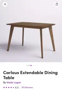 Brand new (In box) - extendable dining table 