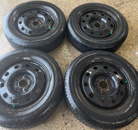 215/65r17 Michelin Winter tires + rims (5x127 Bolt pattern)