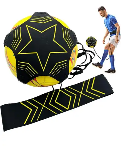With quality stretchy nylon material, sturdy buckles, and fine stitching, this soccer trainer is str...