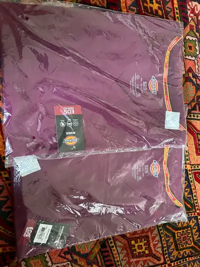 Dickies signature V Neck scrub shirt medical Brand new unopened 3XL Burgundy color $32 plus tax at A...