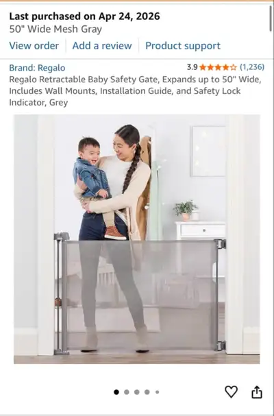 Regalo Retractable Baby Safety Gate, View more