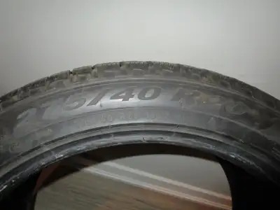 Set of two Pirelli Scorpion 275/40/R20 winter tires. New in 2021. These were only used one season. T...