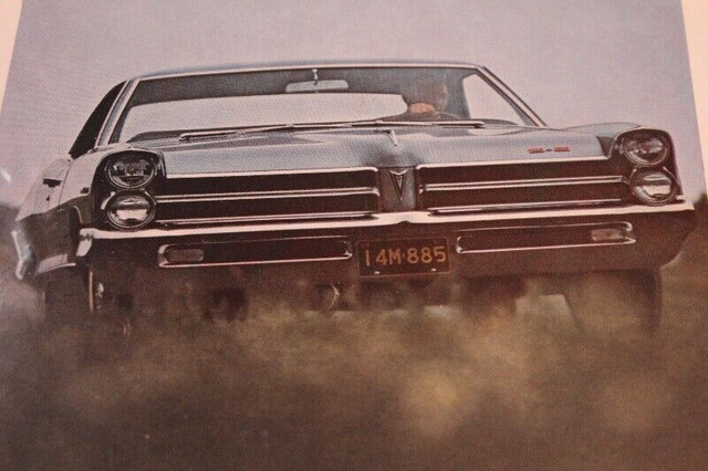 1965 Pontiac 2 + 2 Original Ad in Arts & Collectibles in Calgary - Image 2