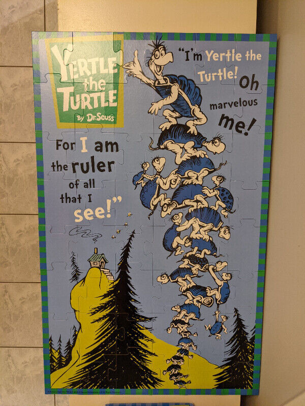 Dr. Seuss Yertle the Turtle Floor Puzzle in Toys & Games in Oakville / Halton Region - Image 3