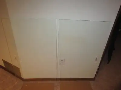 Selling a set of glass doors from a display cabinet. Have etched handles on the side. Would be great...