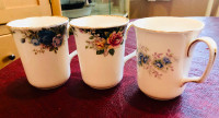 3 Royal Albert Bone China tea mugs