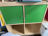 Set of 2 - Green IKEA EXPEDIT KALLAX Doors Inserts