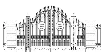 Custom galvanized steel gate, View more