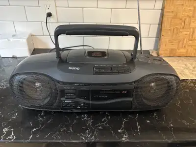 Sanyo MCD-Z2(K) Portable CD Cassette Radio, View more