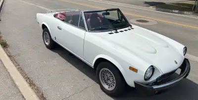 1981 Fiat Spider 2000 Pininfarina Convertible Only 17,500 miles Near Mint Condition inside and out S...