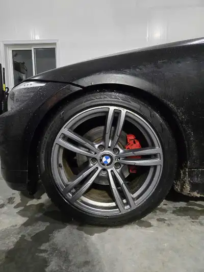Selling my 18in bmw wheels bolt pattern is 5×120 one of the wheels is a little lighter,getting rid o...