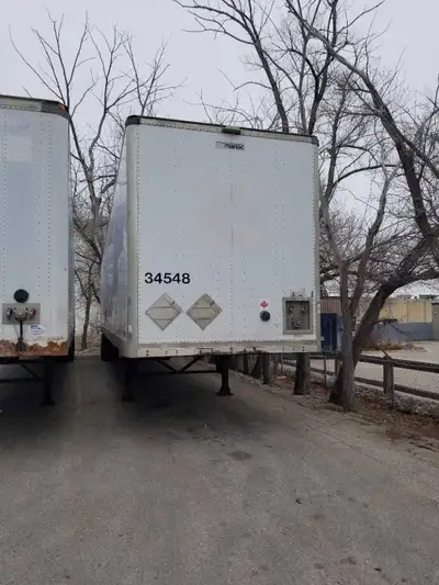 Various storage trailers for sale. 53', 48', 30' with power tailgate, 28' heater. 2016 53' road trai...
