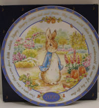 NEW IN BOX WEDGWOOD PETER RABBIT MILLENNIUM COLLECTOR'S PLATE