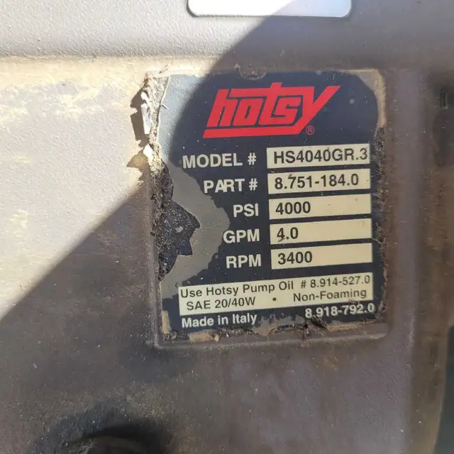 Hotsy pressure washer, skid mounted. in Other Business & Industrial in Regina - Image 4