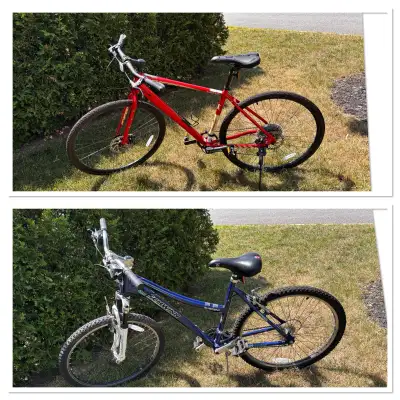 2 vélos (hybride et de montagne), View more