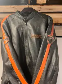 Mens Harley Davidson XL Leather Riding Jacket