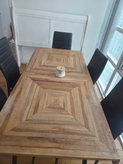 Structube kitchen table with 6 amazon chairs , View more