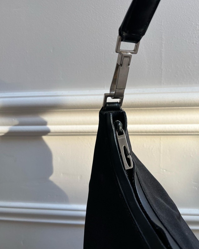 Authentic Gucci Nylon Shoulder Bag, Vintage late 90s early 00s