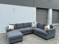 Free Delivery/ grey Ushape Sectional couch Sofa Lshape 