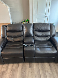 Leather recliner 