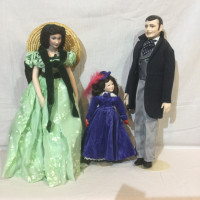 Franklin Mint Gone with the Wind 19” porcelain doll collection