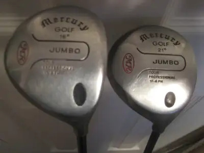 MERCURY GOLF MR JUMBO TOUR PRO 16* & 21* RH FAIRWAY WOODS GRAPHITE. In Excellent Condition. Men's Ri...