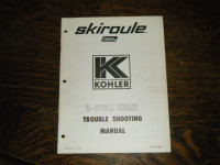 Skiroule Kohler 2 Cycle Engine Trouble Shooting Manual