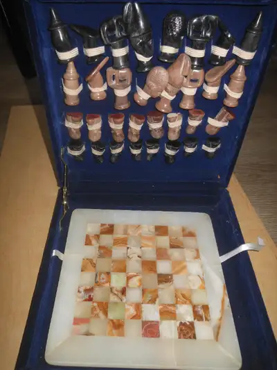 chess set with marble board, View more