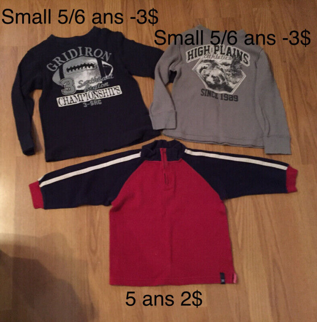 Linge garcon 5 ans dans Vêtements - 5T  à Saint-Hyacinthe - Image 3