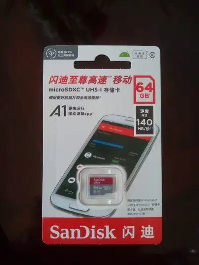 SD Card/Memory Card 64 GB SanDisk, View more