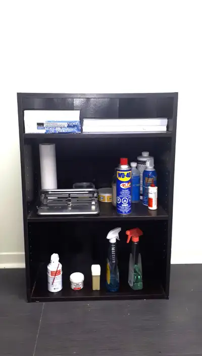 Bibliothèque étagère de rangement à 3 tablettes, View more