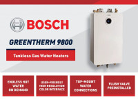 In Stock - Bosch Tankless Water Heater T9800 SE 199k BTU