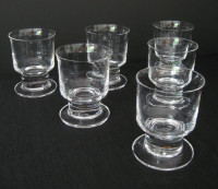 Danish Whiskey Glasses 1970s Set of 6 Vintage
