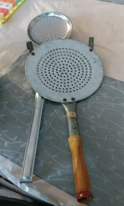 2 (JAARA SKIMMER WITH WOODEN HANDLE AND STAINLESS STEEL SKIMMER), View more