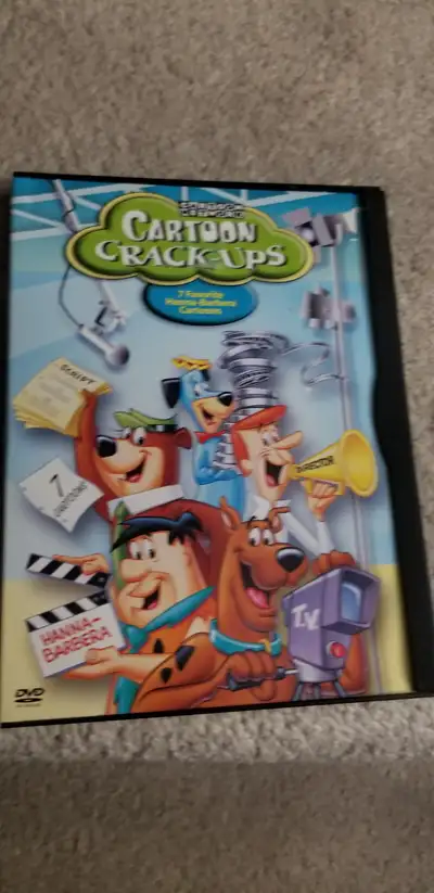 VINAGE 2001 -KIDS -CARTOON CRACK- UPS - 7 FAVORITE HANNA- BARBERA CARTOONS DVD THE FLINTSTONES, THE...