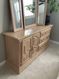 Dresser, mirror & side table
